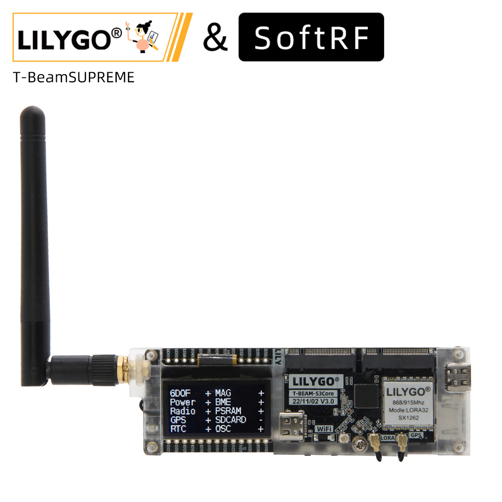 Esp32 S3 Development Board Lot - LILYGO® SoftRF T-Beam SUPREME-Placa de desarrollo
